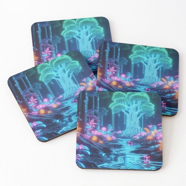 Item preview, “Neon Reverie” designed and sold by Dominika Farkašová.