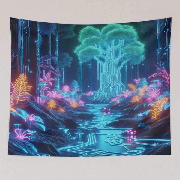 Item preview, “Neon Reverie” designed and sold by Dominika Farkašová.