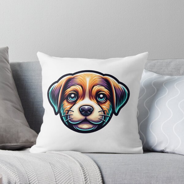 Item preview, a cute little puppy face designed and sold by INKNIK.