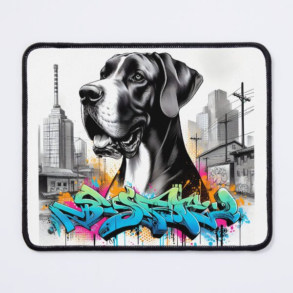 Item preview, Great Dane Grace in Graffiti designed and sold by PawspectCreate.