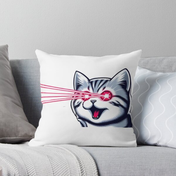Item preview, Super Laser Eyes Cat designed and sold by PatternInArt.