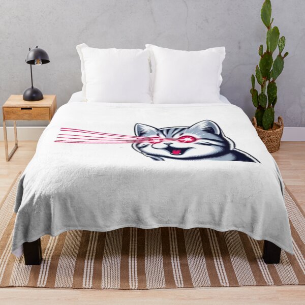 Item preview, Super Laser Eyes Cat designed and sold by PatternInArt.