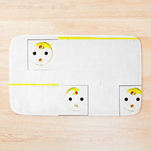 Item preview, yellow power sockets faces abstraction designed and sold by bartekg3.