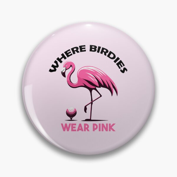 Item preview, Where Birdies Wear Pink - Funny Flamingo Golf designed and sold by Daqomm.
