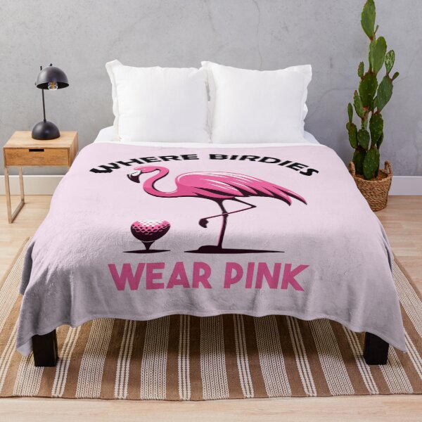 Item preview, Where Birdies Wear Pink - Funny Flamingo Golf designed and sold by Daqomm.