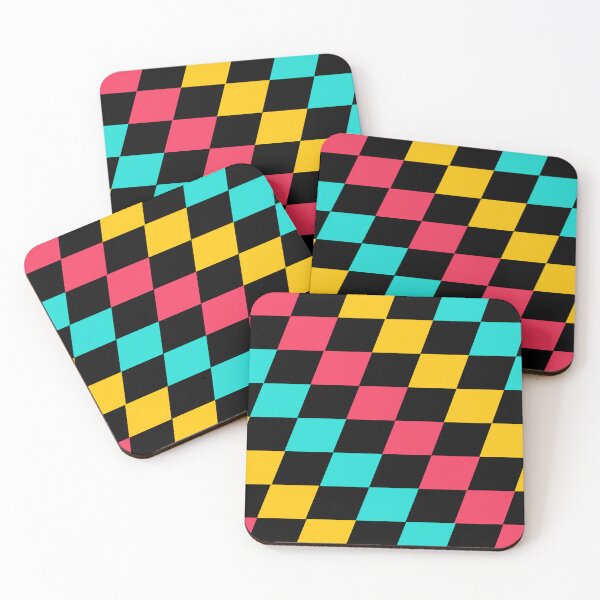 Item preview, Colorful sequence square art customized  designed and sold by theparkfact0.