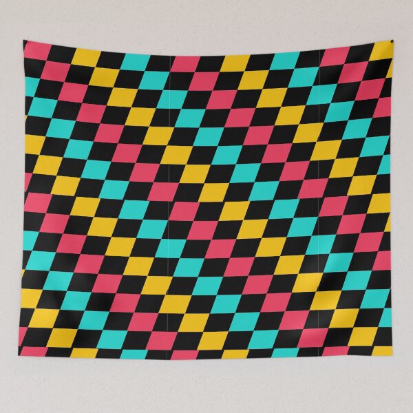 Item preview, Colorful sequence square art customized  designed and sold by theparkfact0.