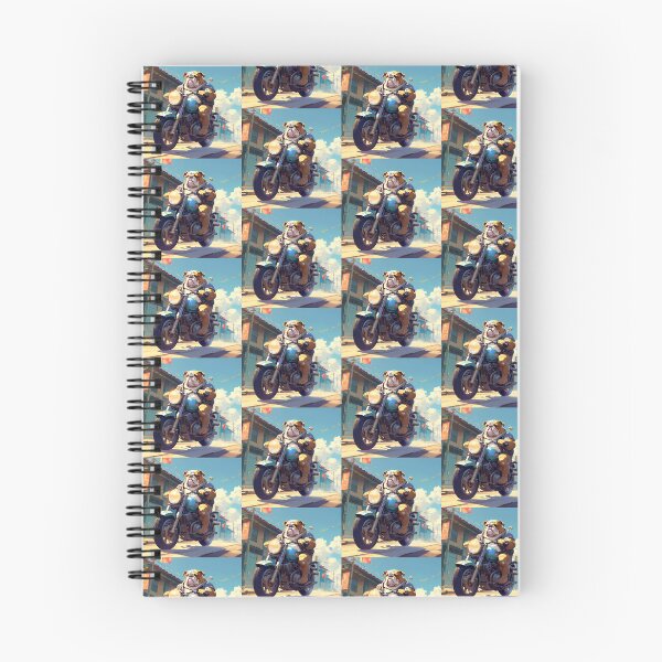 Item preview, Bulldog & Motorcycle designed and sold by AmazingBackDrop.