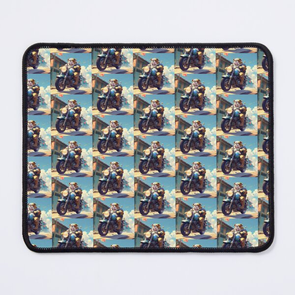 Item preview, Bulldog & Motorcycle designed and sold by AmazingBackDrop.