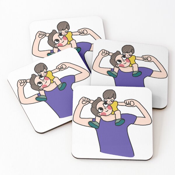 Item preview, Happy father man carrying his little child on neck. designed and sold by olivepine69.