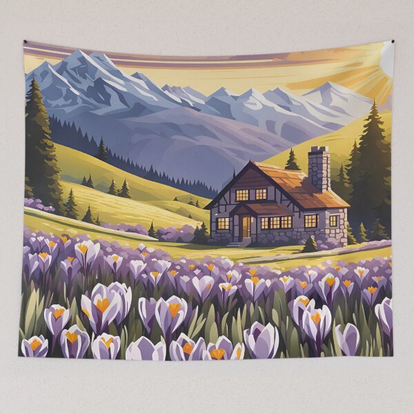 Item preview, Purple Crocus Sunset designed and sold by VeiledVision.