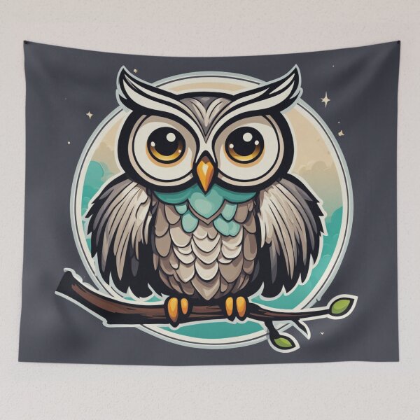 Item preview, Cartoon Owl Art designed and sold by FamiliarPufferfish.