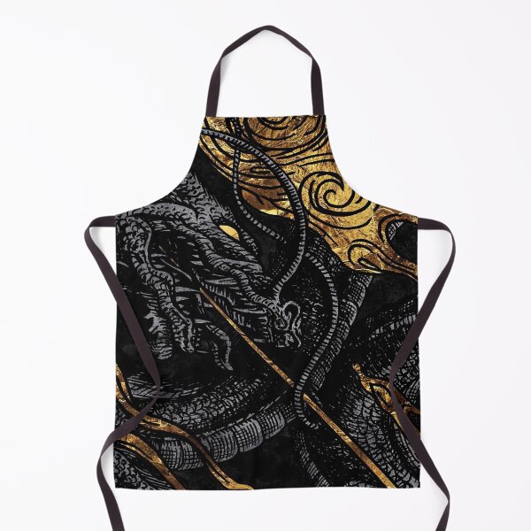 Item preview, Gothic Japanese Dragon Black & Gold designed and sold by momosstyle.