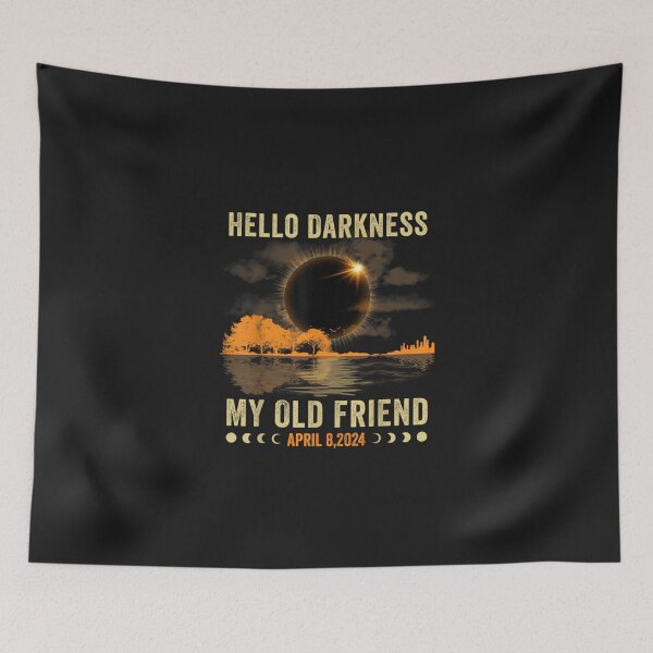 Item preview, Hello Darkness My Friend Solar Eclipse April 8 2024 Funny designed and sold by THIENVT.