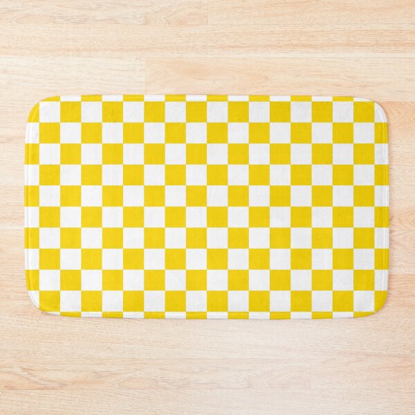 Item preview, Small Checkered - White and Gold Yellow designed and sold by JustPatterns2.