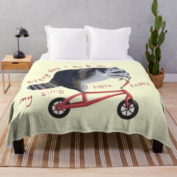 Item preview, Raccoon On Bicycle designed and sold by Newsomnetory.