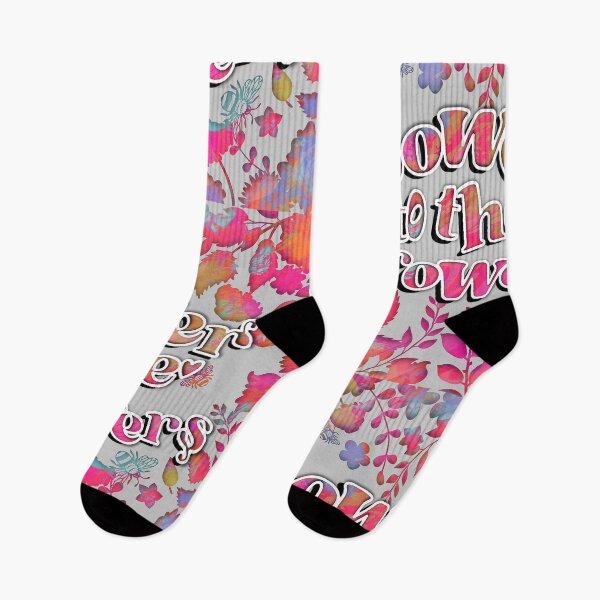 Item preview, Sabrina Farmer Art -  Power to the Growers - Flower Power on gray designed and sold by sabrinart42.