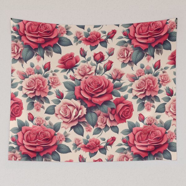 Item preview, Blooming Rose Serenade: Timeless Floral Print designed and sold by Teezone-Art.