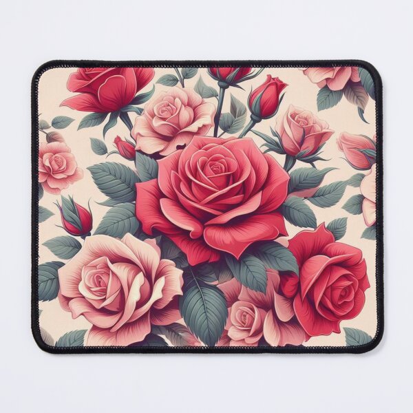 Item preview, Blooming Rose Serenade: Timeless Floral Print designed and sold by Teezone-Art.