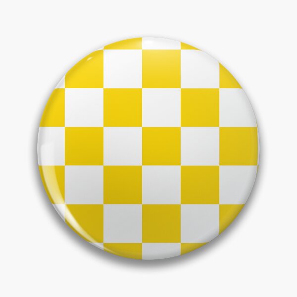 Item preview, Checkered - White and Gold Yellow designed and sold by JustPatterns2.