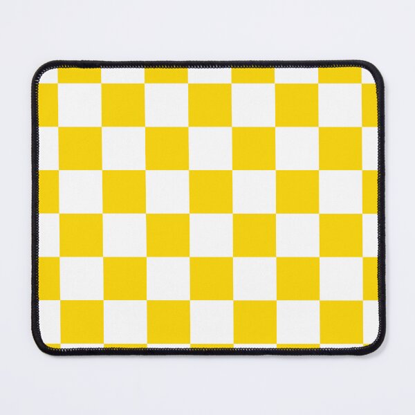 Item preview, Checkered - White and Gold Yellow designed and sold by JustPatterns2.