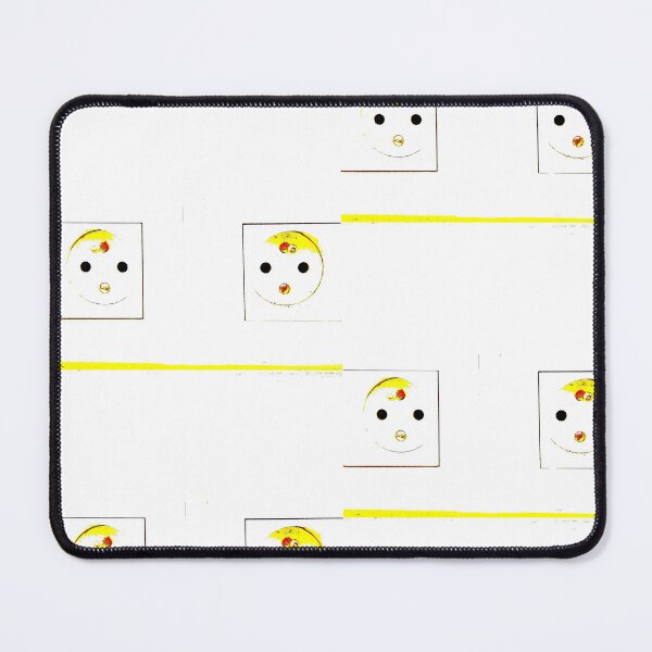 Item preview, yellow power sockets faces abstraction designed and sold by bartekg3.