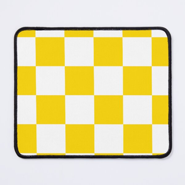 Item preview, Large Checkered - White and Gold Yellow designed and sold by JustPatterns2.