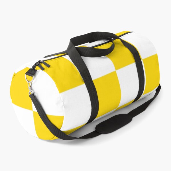 Item preview, Large Checkered - White and Gold Yellow designed and sold by JustPatterns2.