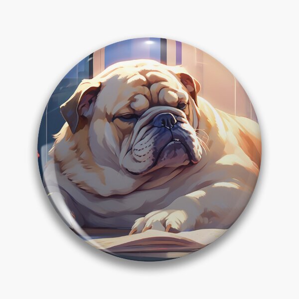 Item preview, Bulldog Sleeping designed and sold by AmazingBackDrop.