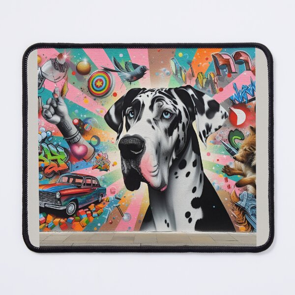 Item preview, Great Dane Street Art Fantasy designed and sold by PawspectCreate.