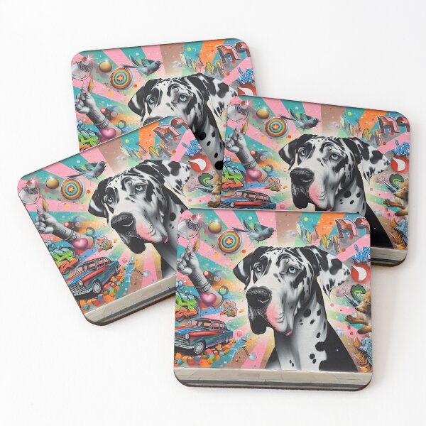 Item preview, Great Dane Street Art Fantasy designed and sold by PawspectCreate.