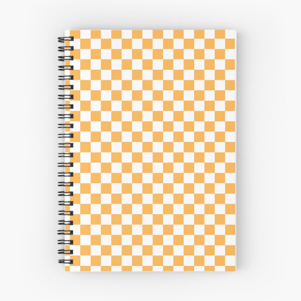 Item preview, Small Checkered - White and Pastel Orange designed and sold by JustPatterns2.