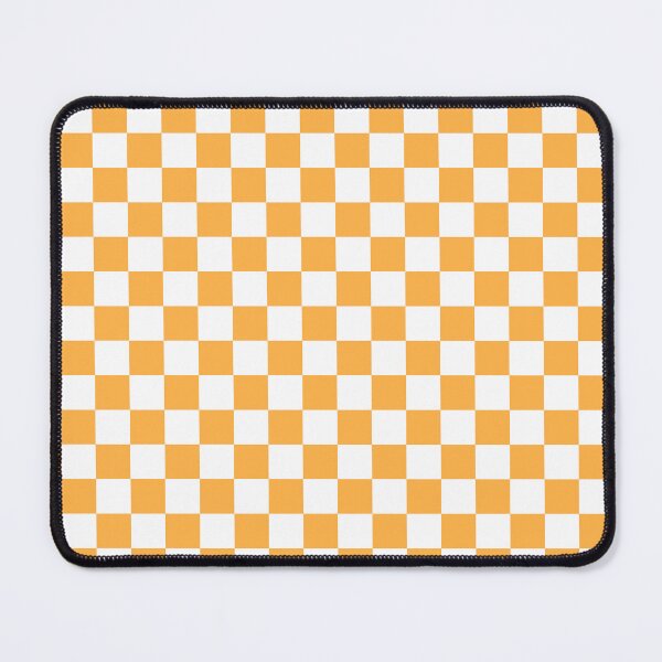 Item preview, Small Checkered - White and Pastel Orange designed and sold by JustPatterns2.