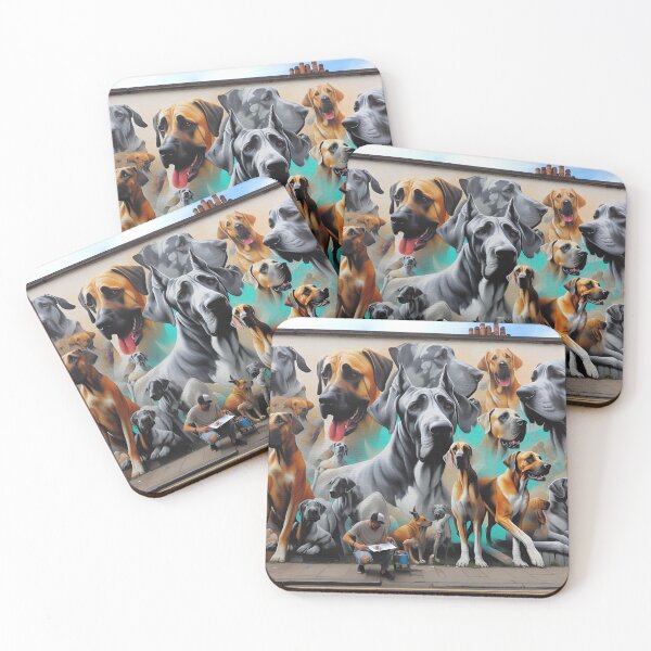 Item preview, Whimsical Great Dane Joy designed and sold by PawspectCreate.