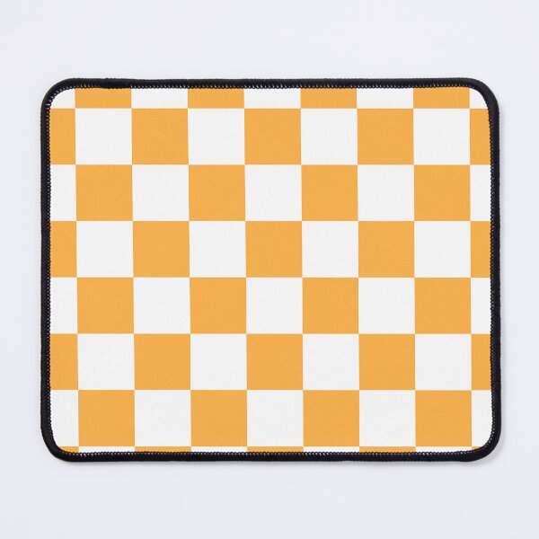 Item preview, Checkered - White and Pastel Orange designed and sold by JustPatterns2.