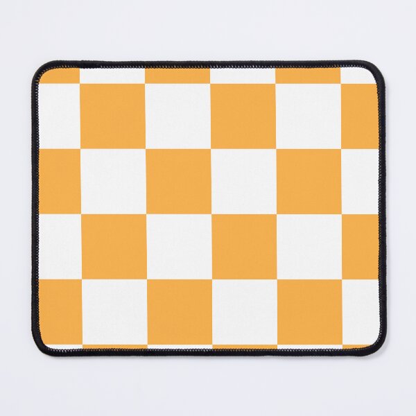 Item preview, Large Checkered - White and Pastel Orange designed and sold by JustPatterns2.