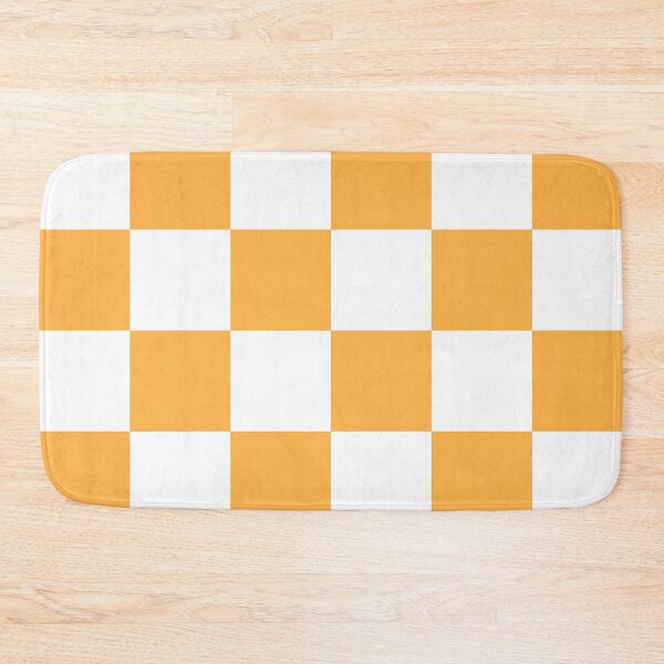 Item preview, Large Checkered - White and Pastel Orange designed and sold by JustPatterns2.