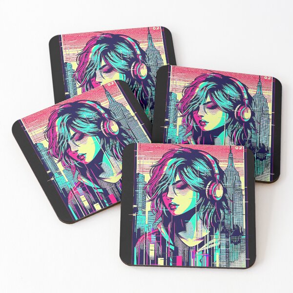 Item preview, "Neon Glitch Goddess: Unleash Your Futuristic Style!" designed and sold by Cocodino ⭐⭐⭐⭐⭐.