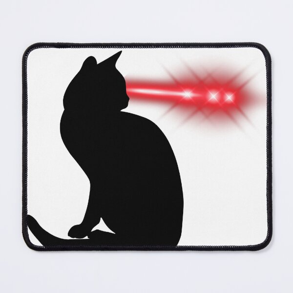 Item preview, Laser Eyes Black Cat designed and sold by PatternInArt.