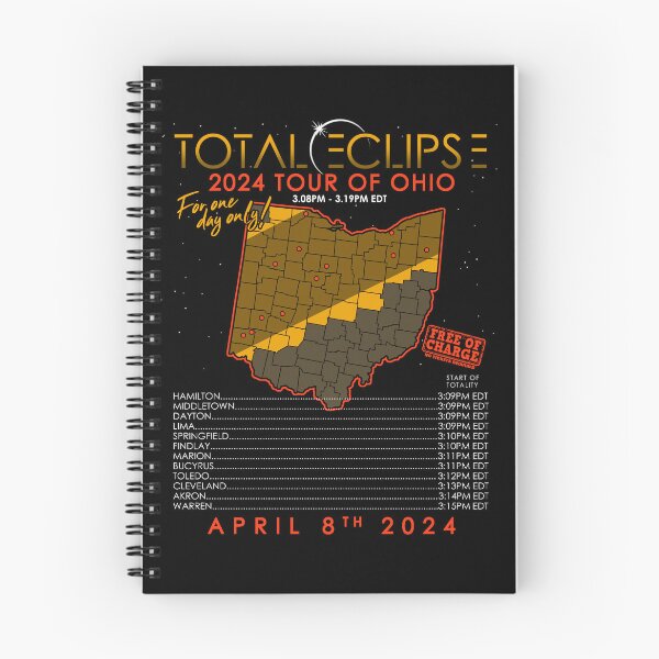 Item preview, Total Solar Eclipse 2024 Tour of Ohio designed and sold by Nerd Shizzle.