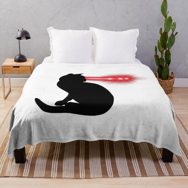 Item preview, Laser Eyes Black Cat designed and sold by PatternInArt.