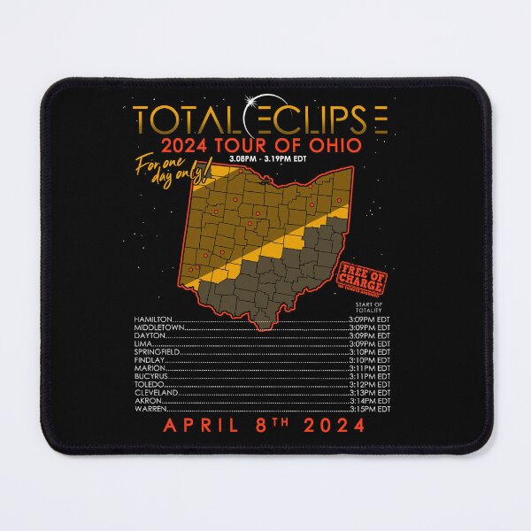 Item preview, Total Solar Eclipse 2024 Tour of Ohio designed and sold by Nerd Shizzle.