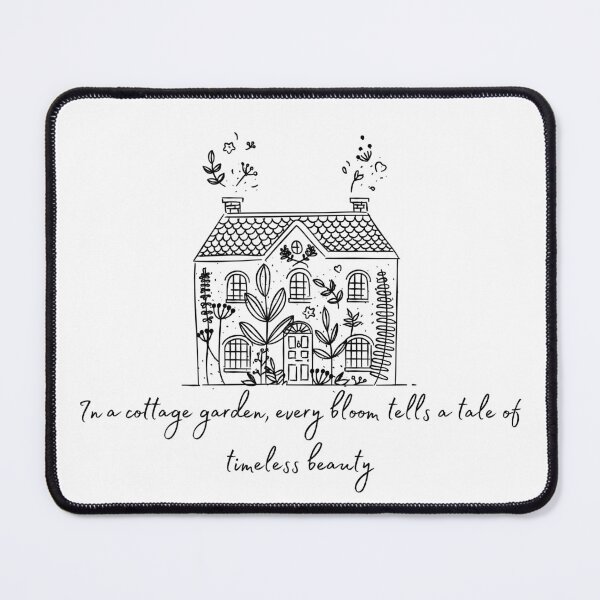 Item preview, Cottage Garden Timeless Beauty black outline designed and sold by DuchessDesign81.