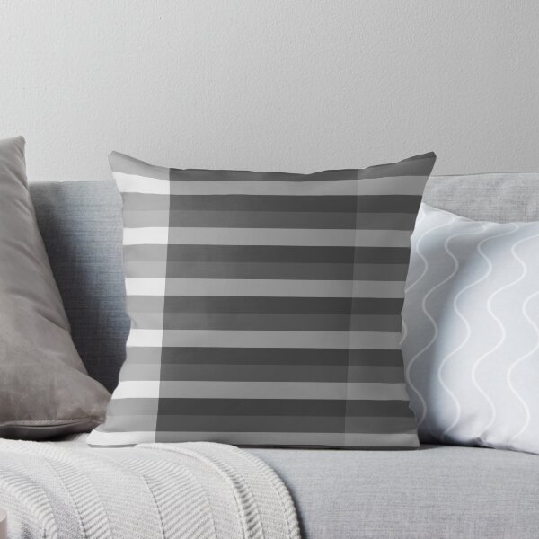Item preview, Horizontal Line Pattern In Monotone Grey designed and sold by taiche.