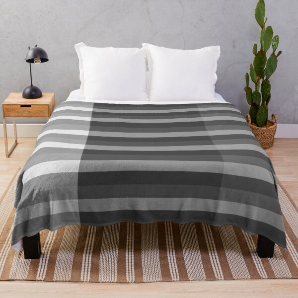 Item preview, Horizontal Line Pattern In Monotone Grey designed and sold by taiche.