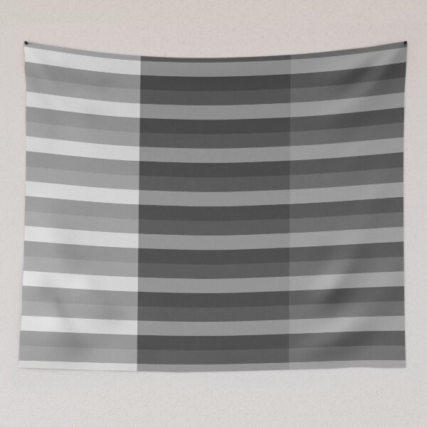 Item preview, Horizontal Line Pattern In Monotone Grey designed and sold by taiche.