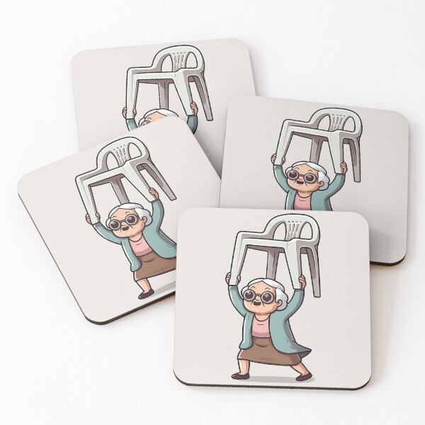 Item preview, Flying Chair: Grandma in Superhero Mode designed and sold by teesandlove.