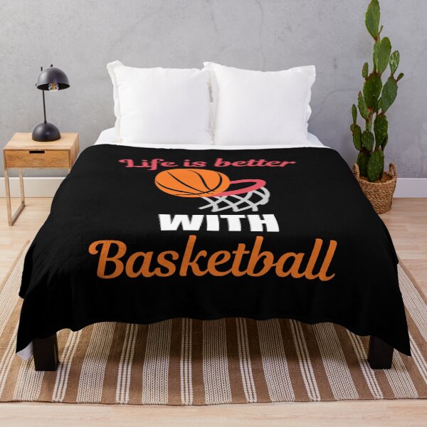 Item preview, Life is better with basketball, funny quote or saying for people who love and like basketball sport designed and sold by NBSStore.