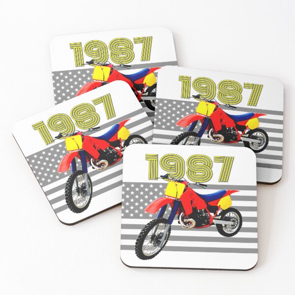 Item preview, CR 500 Vintage Retro Motorcross Motocross Motorcycle American Flag Dirt Bike  designed and sold by BubbaCommerce.