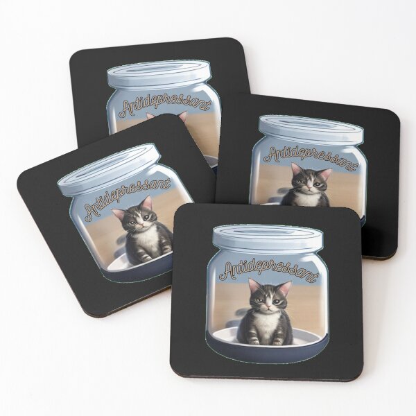Item preview, Antydepressant Cat cool gift for a pet lover designed and sold by DotisDreams.